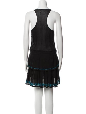 LoveShackFancy Scoop Neck Mini Dress