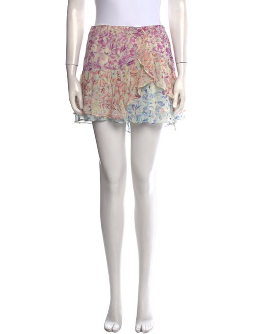 LoveShackFancy Silk Mini Skirt