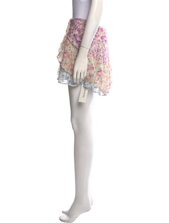 LoveShackFancy Silk Mini Skirt