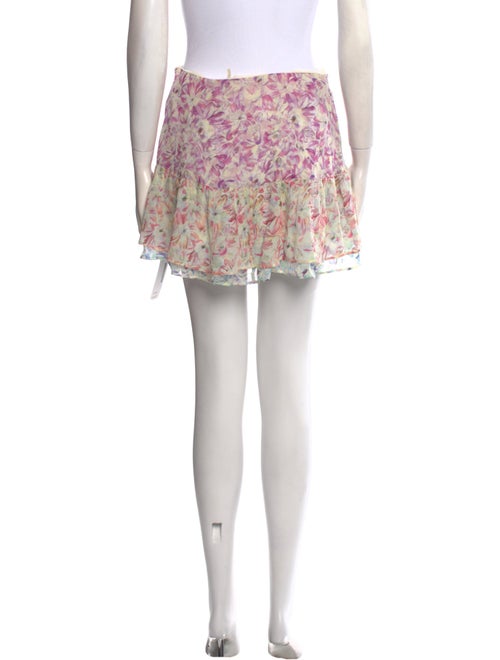 LoveShackFancy Silk Mini Skirt