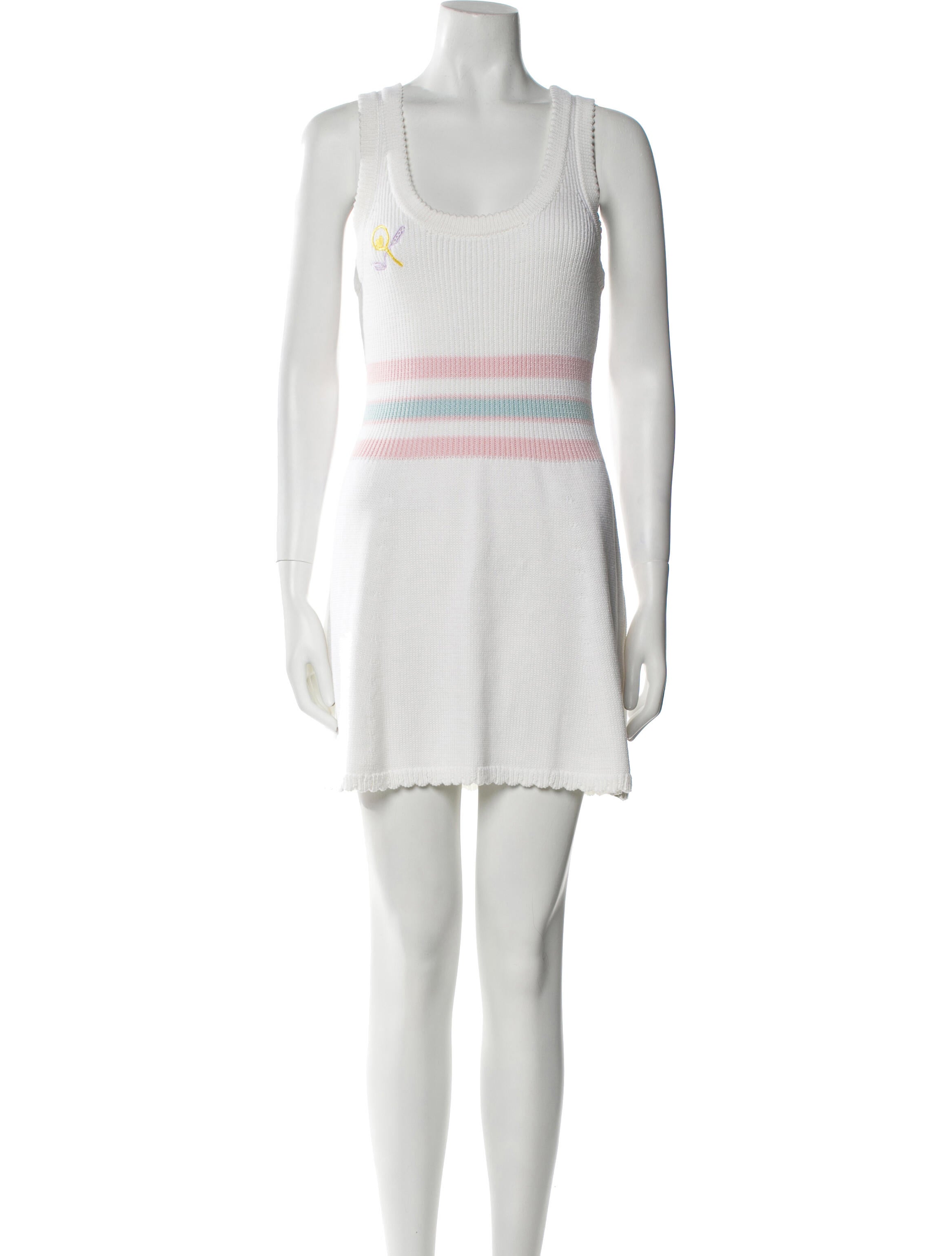 LoveShackFancy Striped Mini Dress