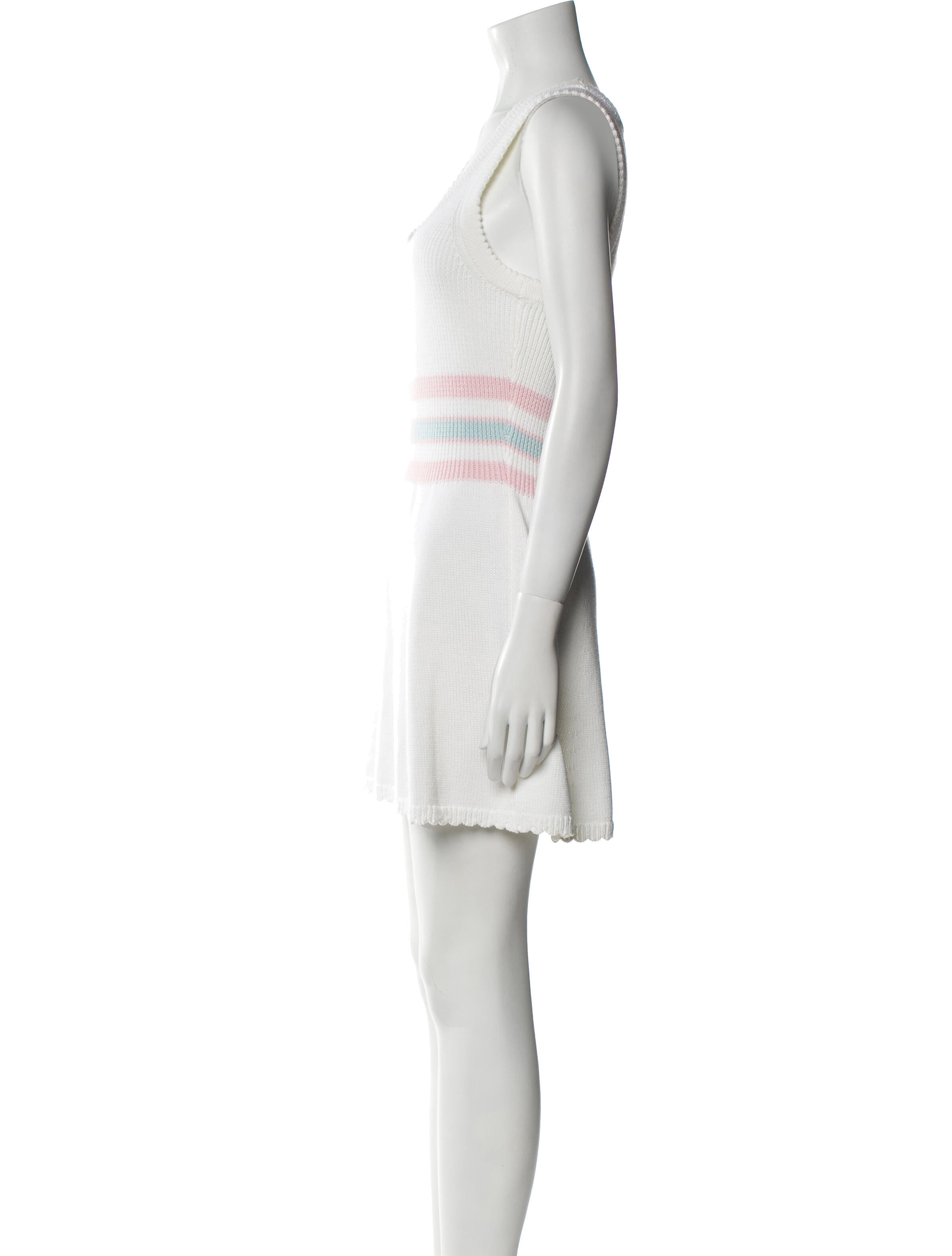 LoveShackFancy Striped Mini Dress