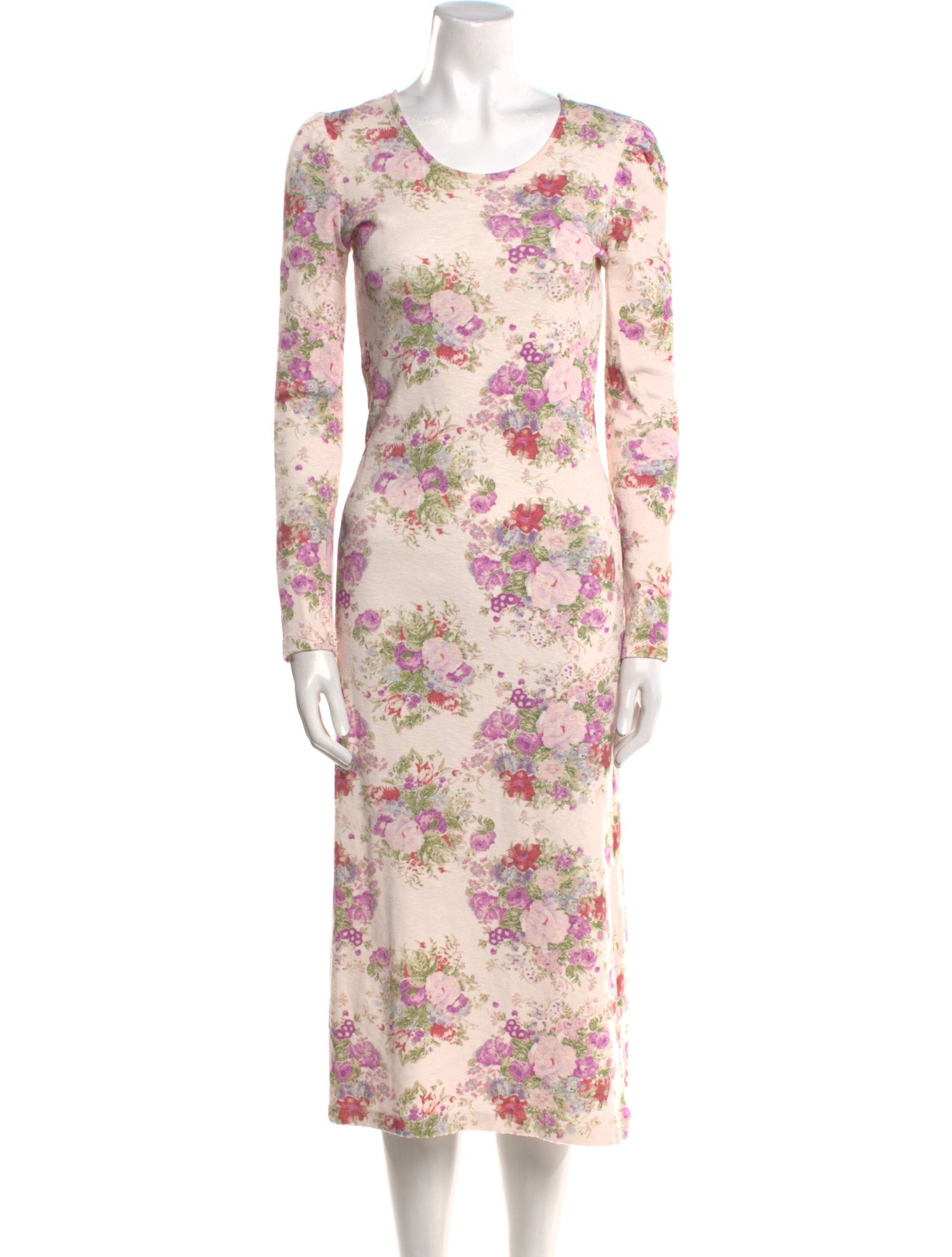 LoveShackFancy Floral Print Long Dress