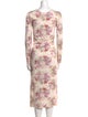 LoveShackFancy Floral Print Long Dress