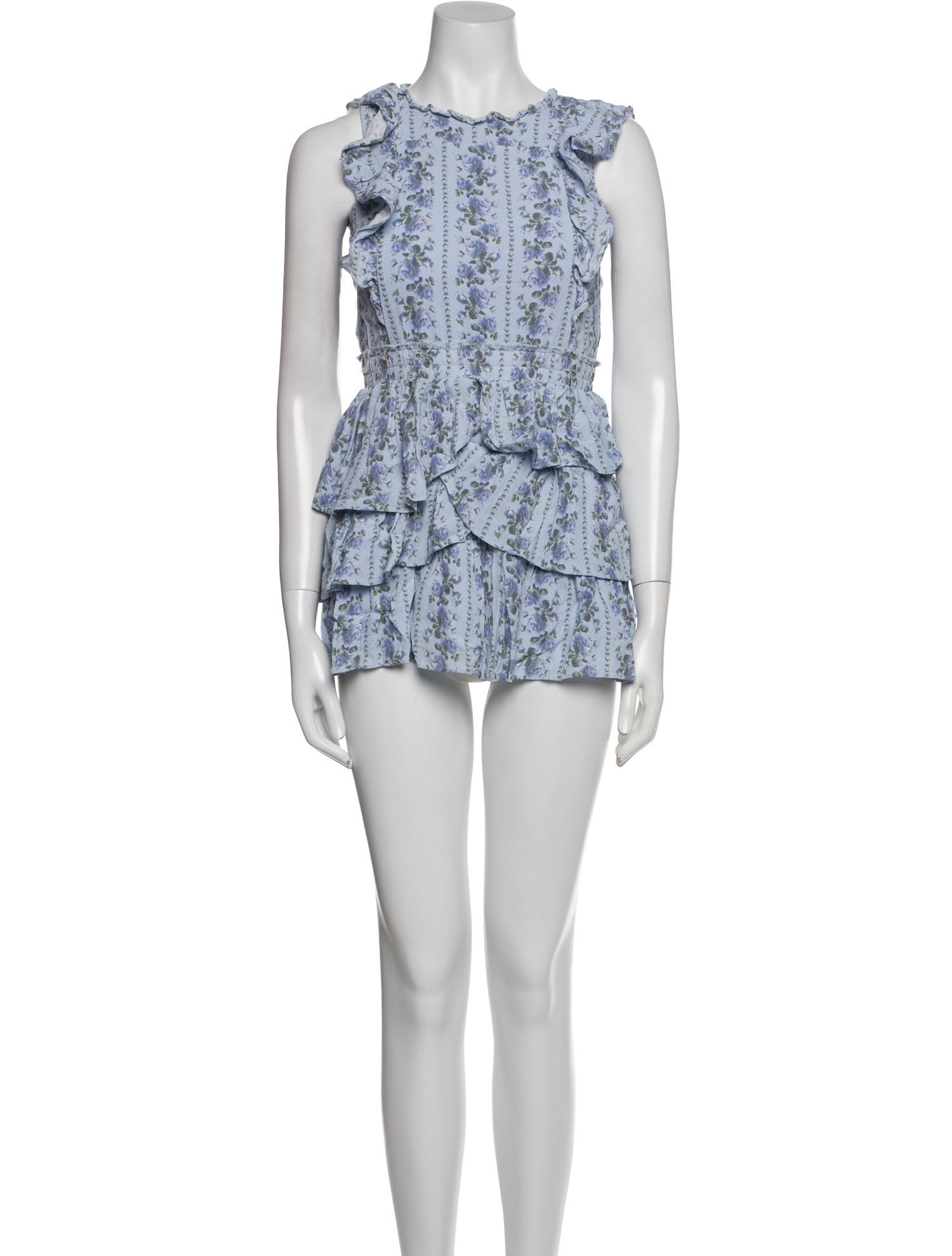 LoveShackFancy Girls' Patterned Sleeveless Dress