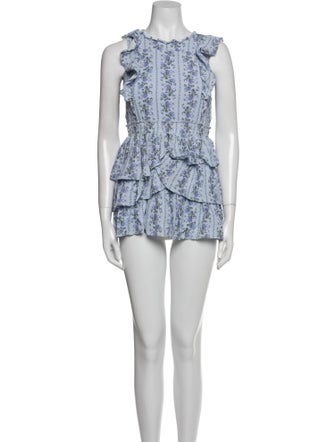 LoveShackFancy Girls' Patterned Sleeveless Dress