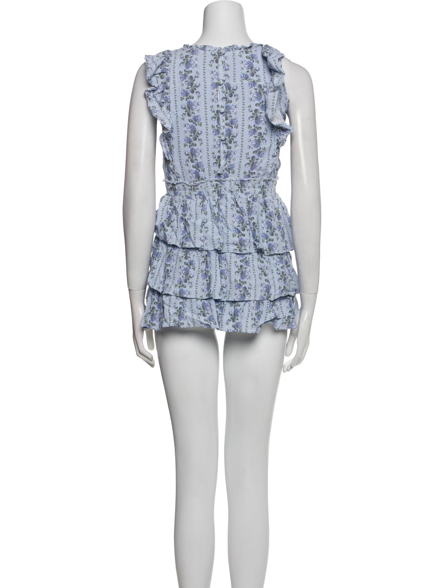 LoveShackFancy Girls' Patterned Sleeveless Dress