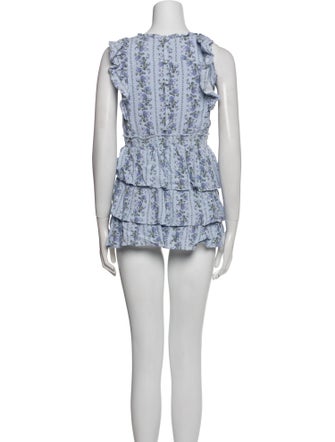 LoveShackFancy Girls' Patterned Sleeveless Dress