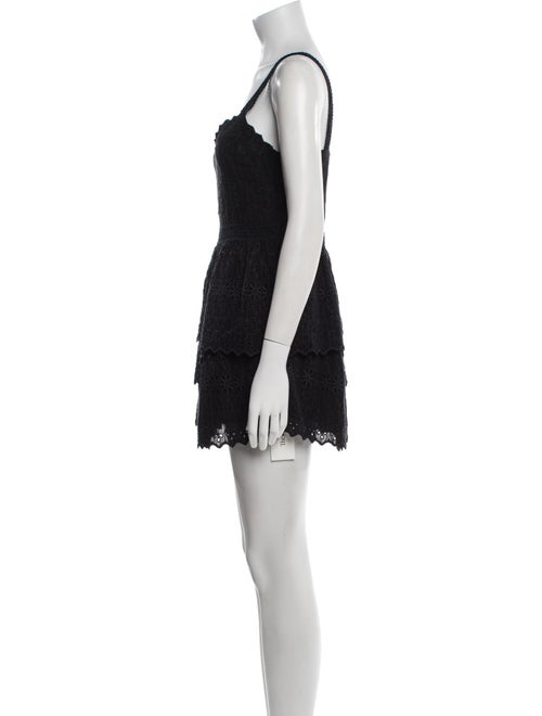 LoveShackFancy Square Neckline Mini Dress