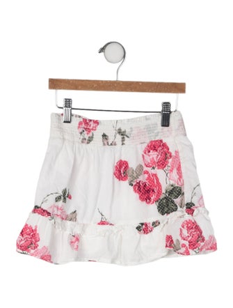 LoveShackFancy Floral Print Skirt