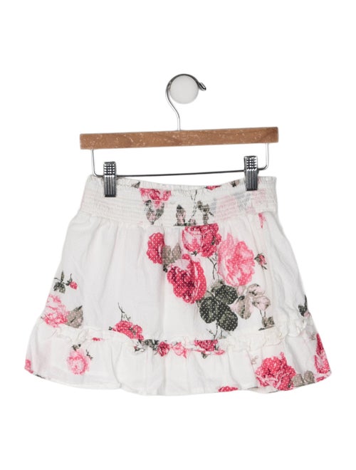 LoveShackFancy Floral Print Skirt