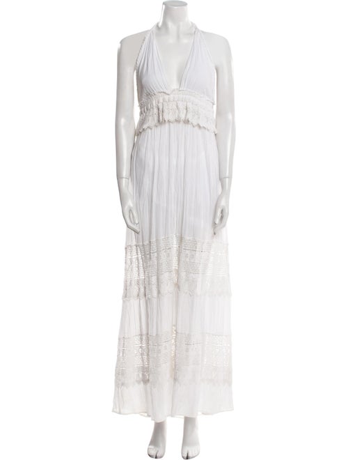LoveShackFancy Halterneck Long Dress