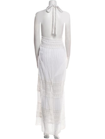 LoveShackFancy Halterneck Long Dress