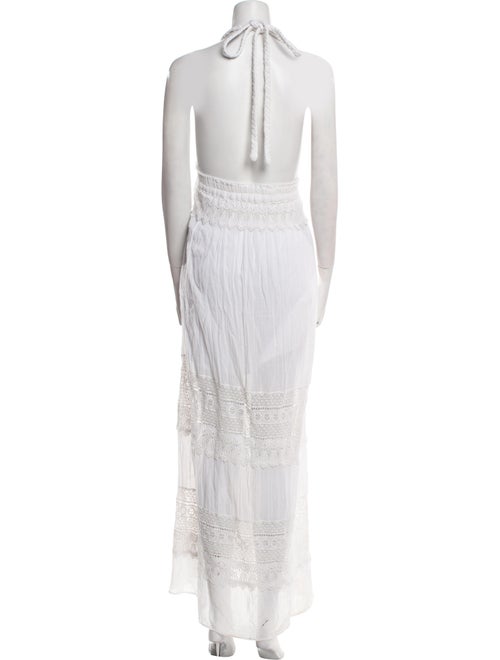 LoveShackFancy Halterneck Long Dress