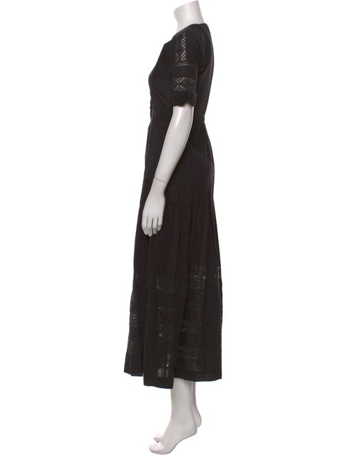LoveShackFancy Crew Neck Long Dress