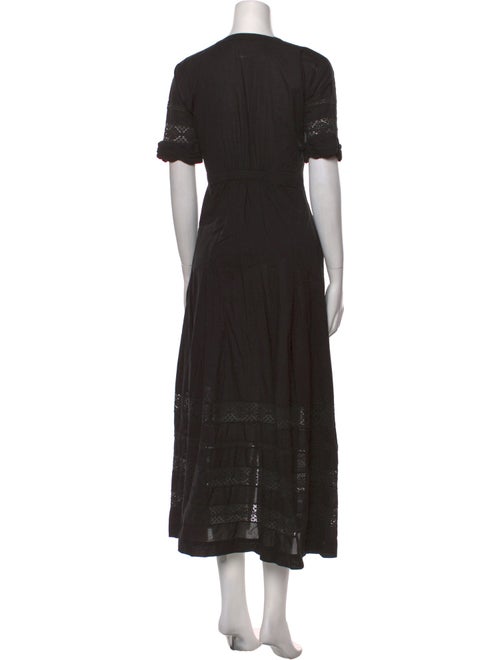 LoveShackFancy Crew Neck Long Dress