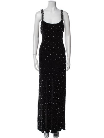 LoveShackFancy Scoop Neck Long Dress