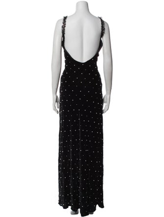 LoveShackFancy Scoop Neck Long Dress