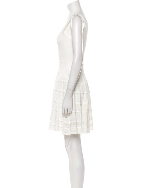 LoveShackFancy Scoop Neck Mini Dress