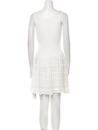 LoveShackFancy Scoop Neck Mini Dress