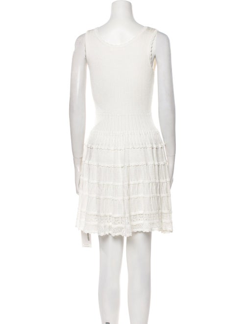 LoveShackFancy Scoop Neck Mini Dress