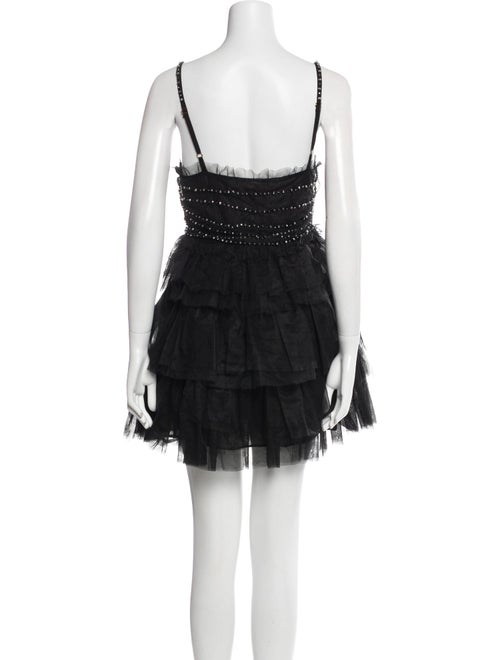 LoveShackFancy V-Neck Mini Dress