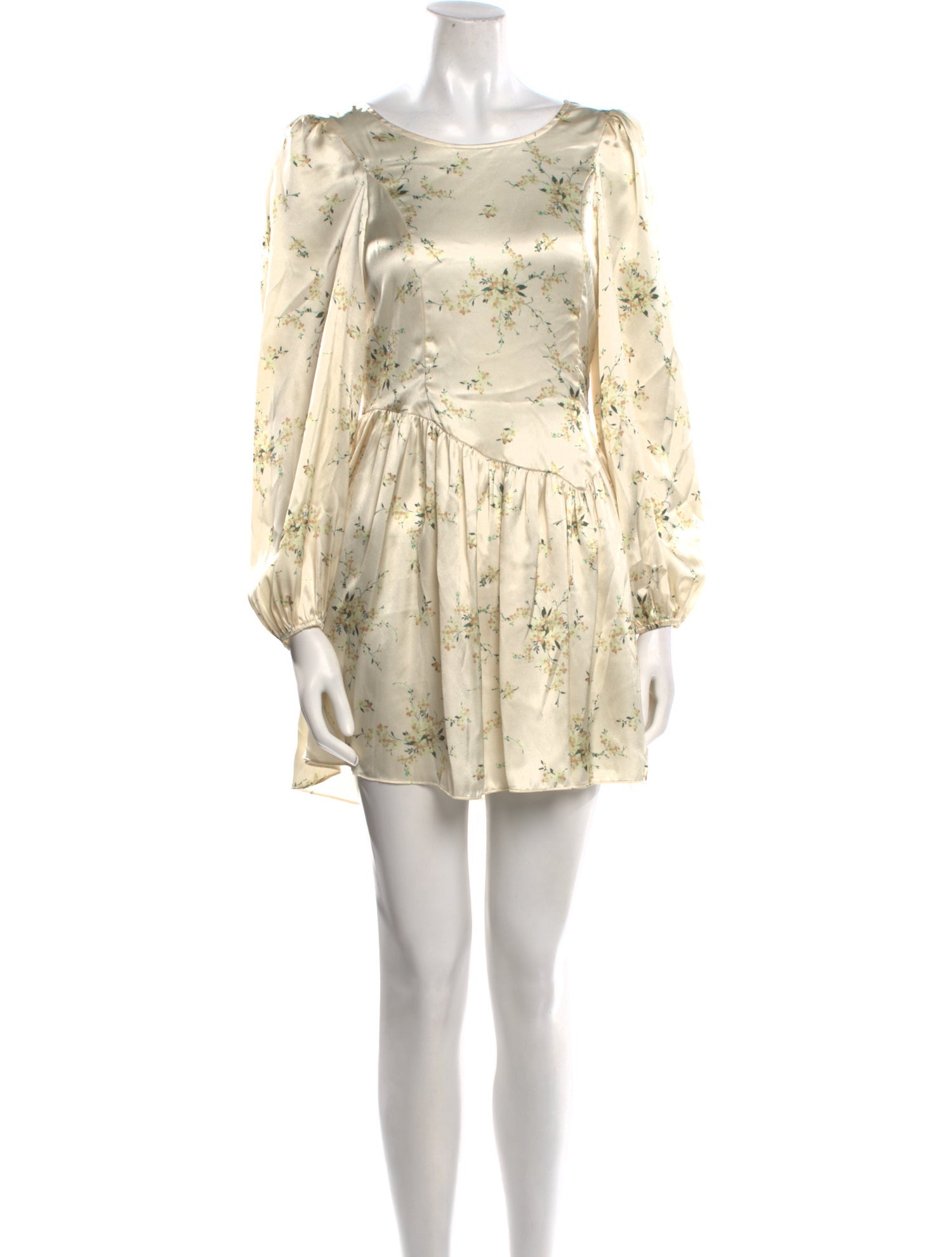 LoveShackFancy Floral Print Mini Dress