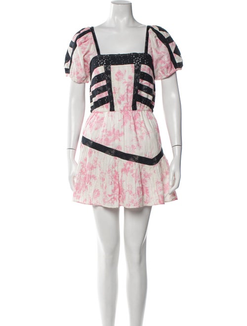 LoveShackFancy Printed Mini Dress
