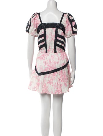 LoveShackFancy Printed Mini Dress