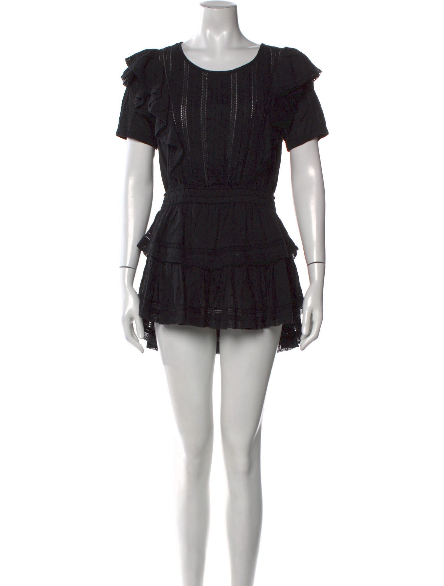 LoveShackFancy Scoop Neck Mini Dress