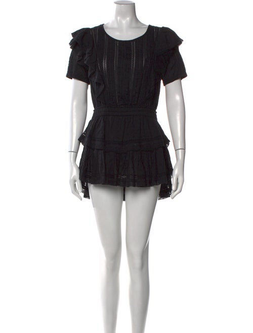 LoveShackFancy Scoop Neck Mini Dress