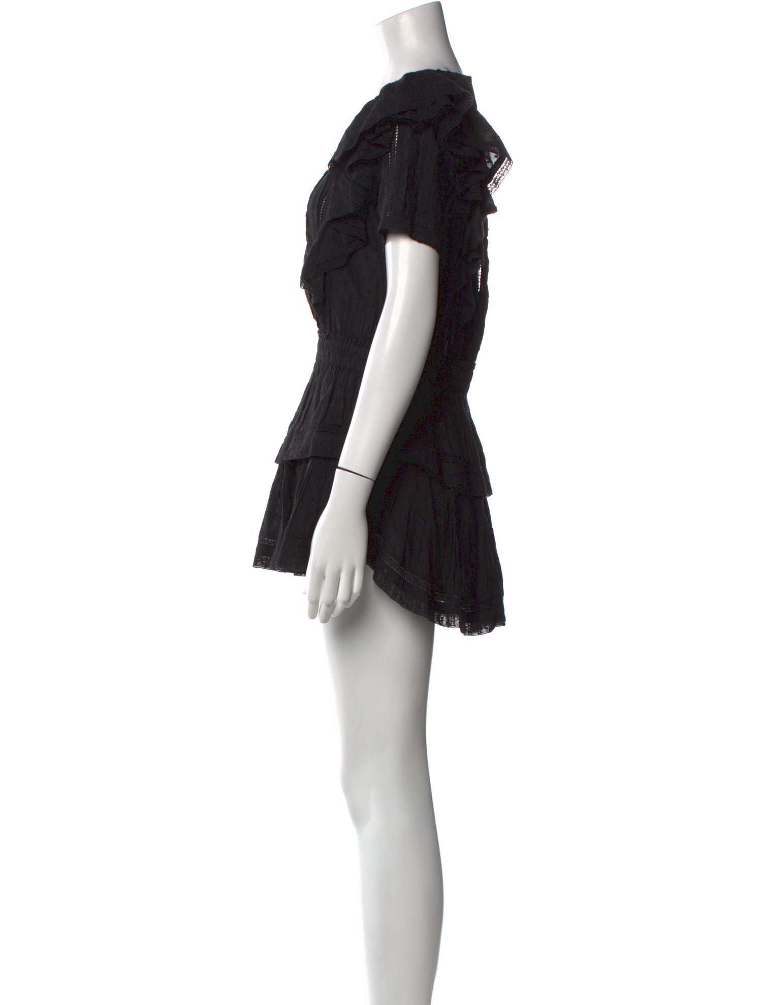 LoveShackFancy Scoop Neck Mini Dress