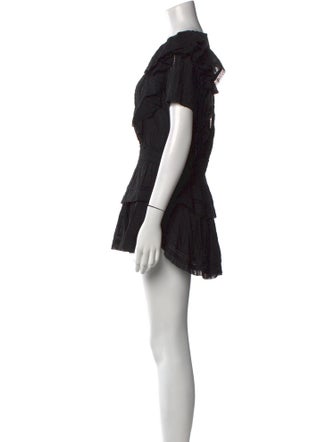 LoveShackFancy Scoop Neck Mini Dress