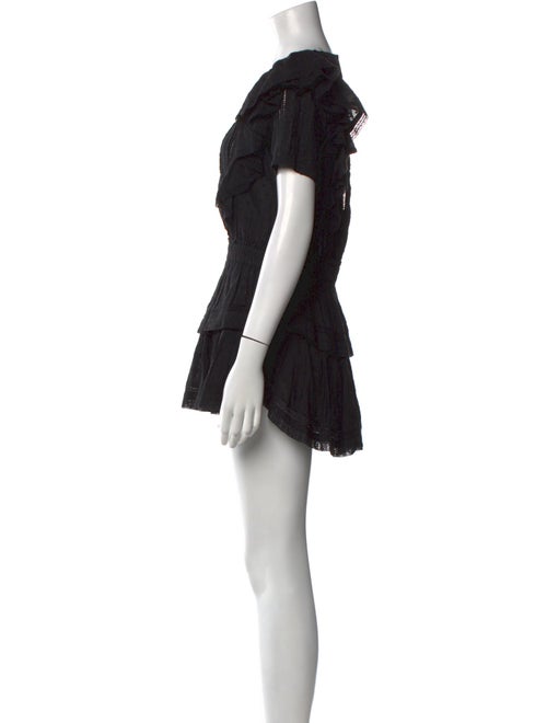 LoveShackFancy Scoop Neck Mini Dress