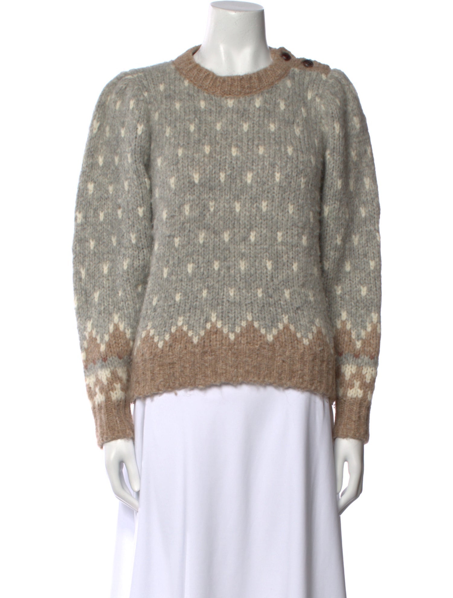 LoveShackFancy Alpaca Printed Sweater
