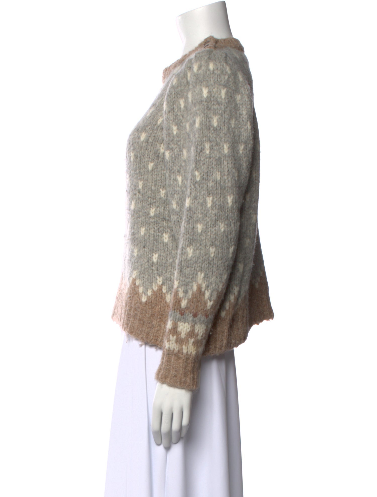 LoveShackFancy Alpaca Printed Sweater