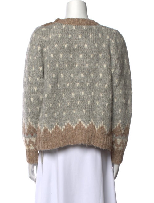 LoveShackFancy Alpaca Printed Sweater