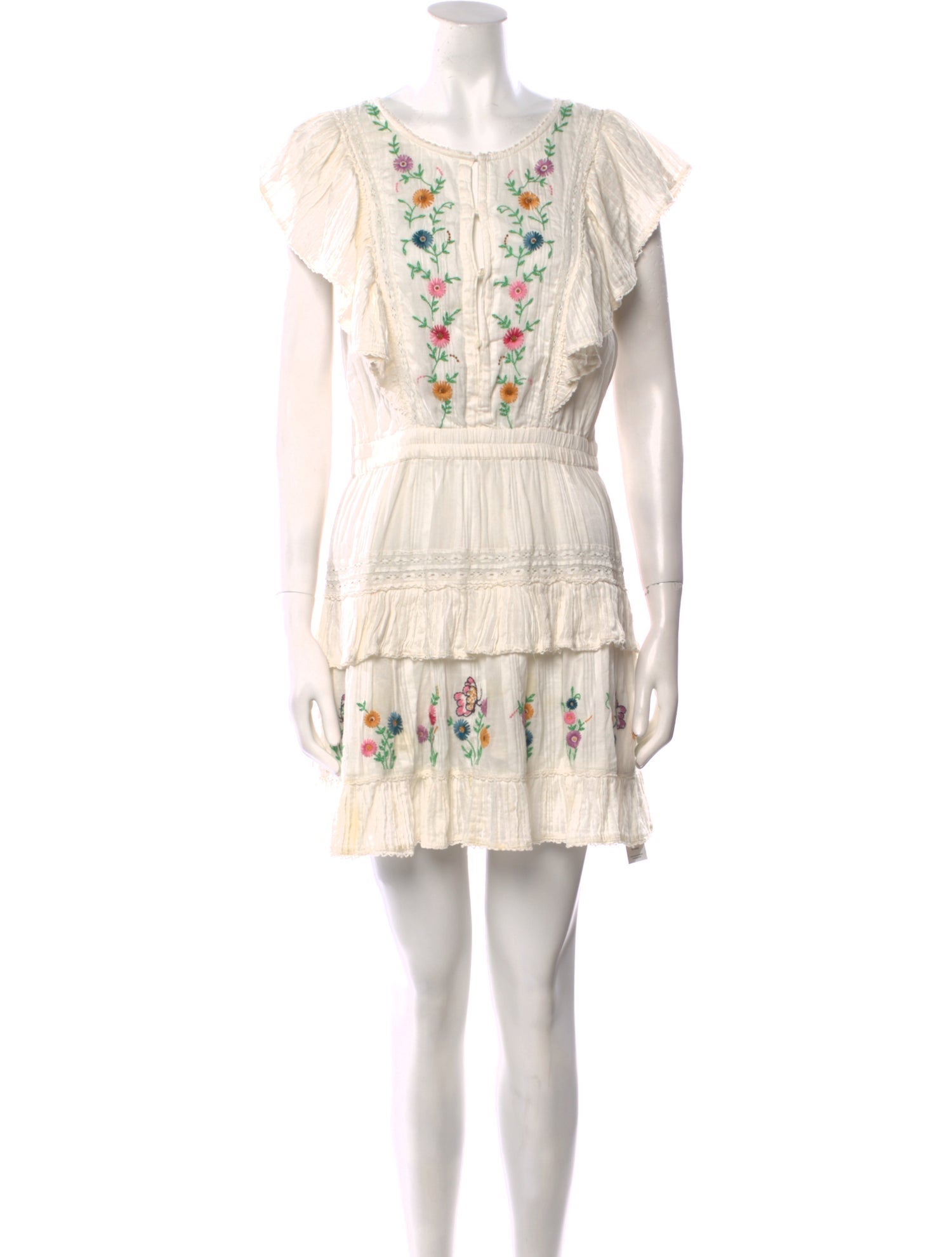 LoveShackFancy Printed Mini Dress