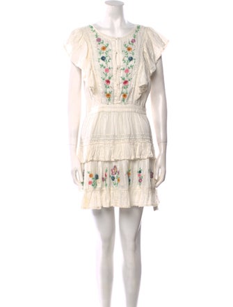 LoveShackFancy Printed Mini Dress