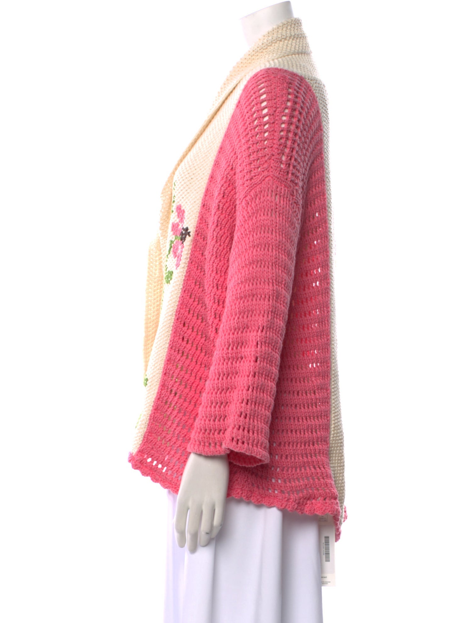 LoveShackFancy Printed V-Neck Sweater w/ Tags