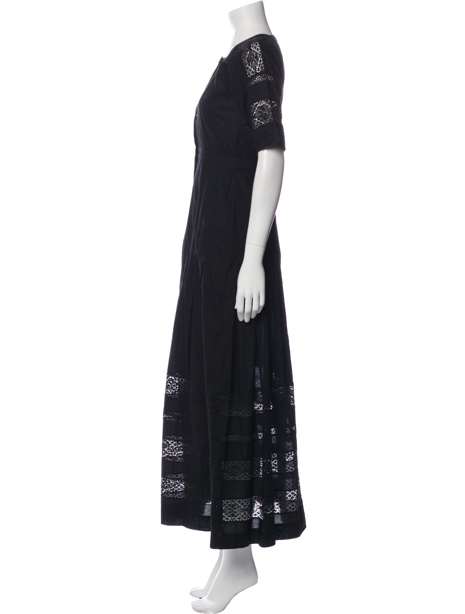 LoveShackFancy Square Neckline Long Dress