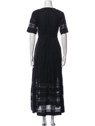 LoveShackFancy Square Neckline Long Dress