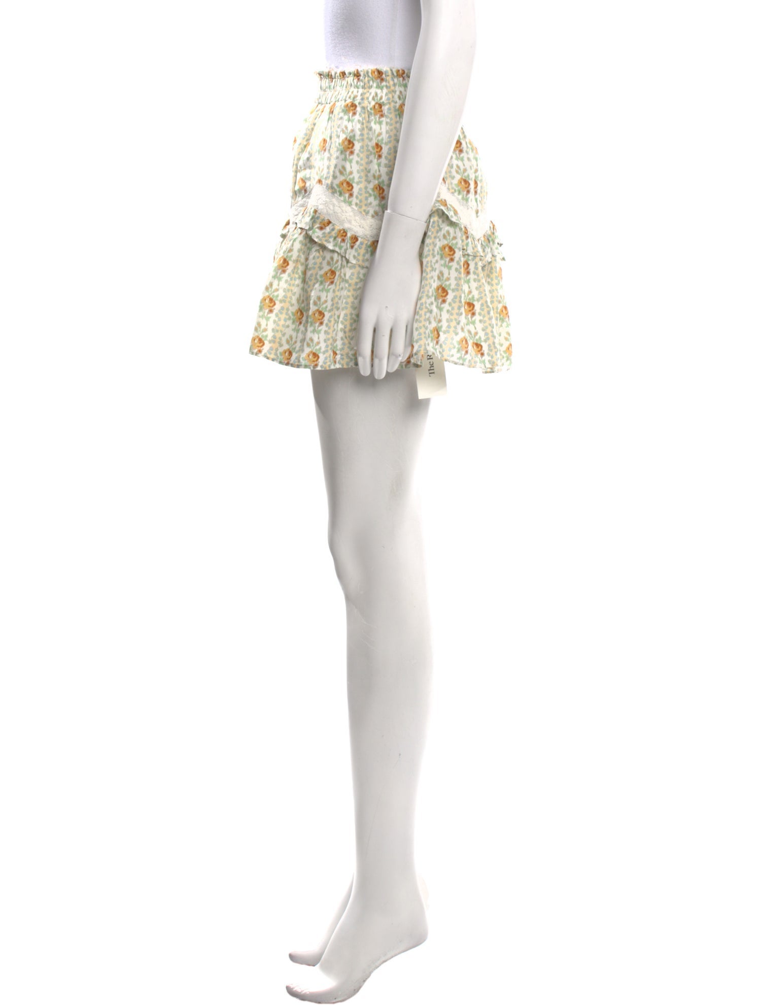 LoveShackFancy Silk Mini Skirt