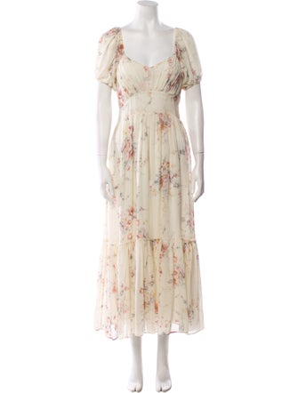 LoveShackFancy Silk Long Dress