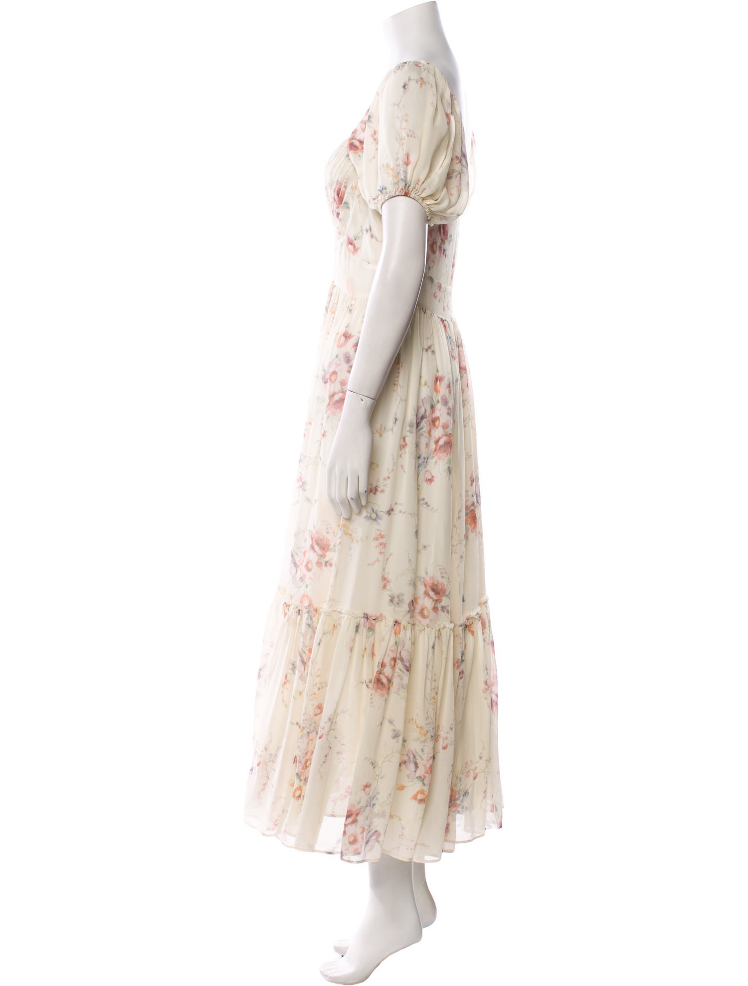 LoveShackFancy Silk Long Dress