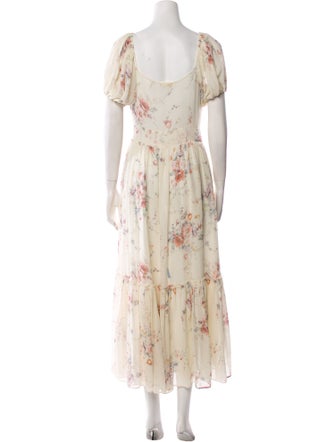 LoveShackFancy Silk Long Dress