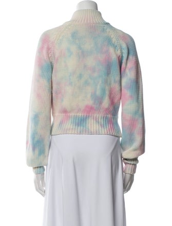 LoveShackFancy Printed Mock Neck Sweater