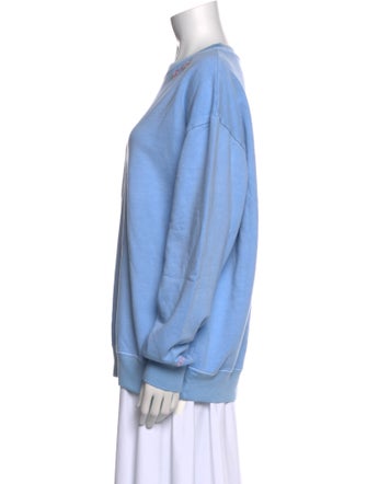 LoveShackFancy Crew Neck Long Sleeve Sweatshirt