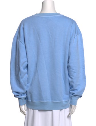 LoveShackFancy Crew Neck Long Sleeve Sweatshirt