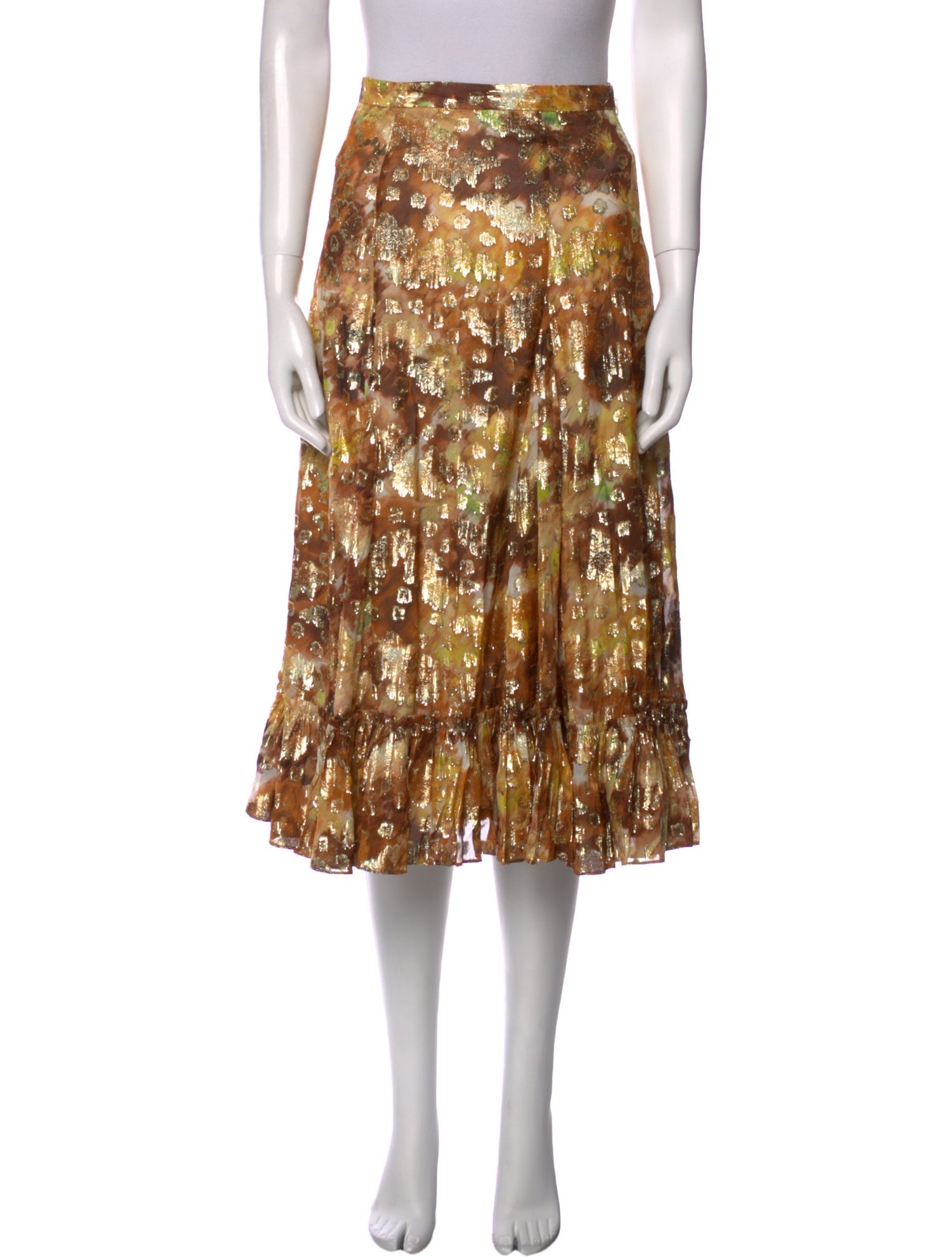 LoveShackFancy Printed Knee-Length Skirt w/ Tags